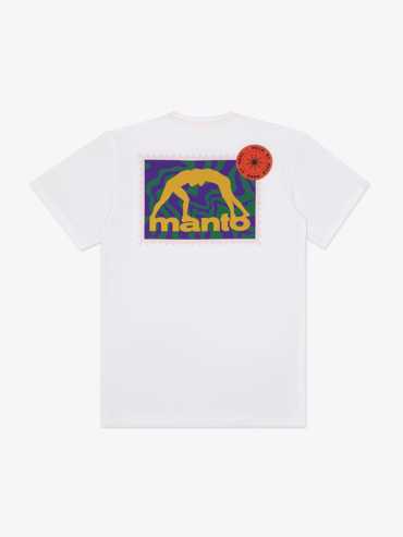 MANTO STAMP 25  tshirt- white